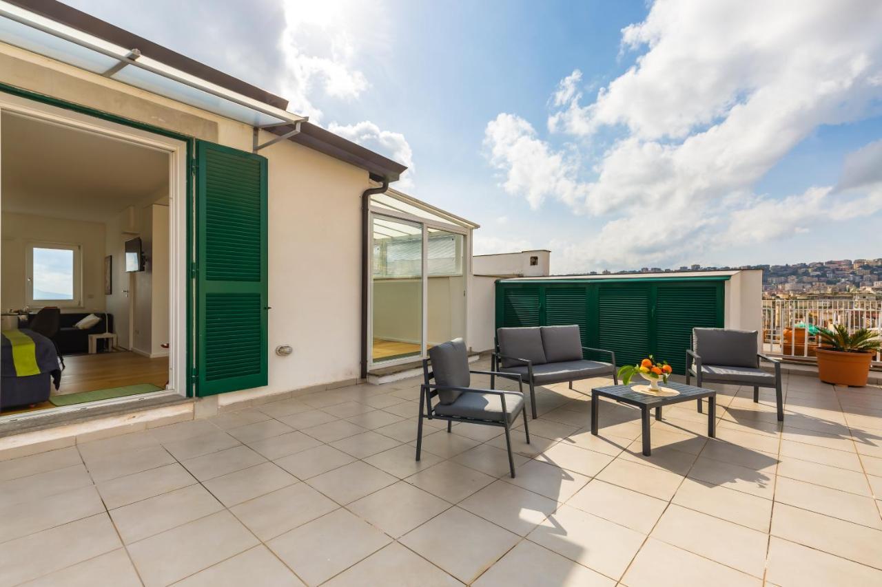 Ferienwohnung Seaview Terrace 360°& Elegant Loft Neapel Exterior foto