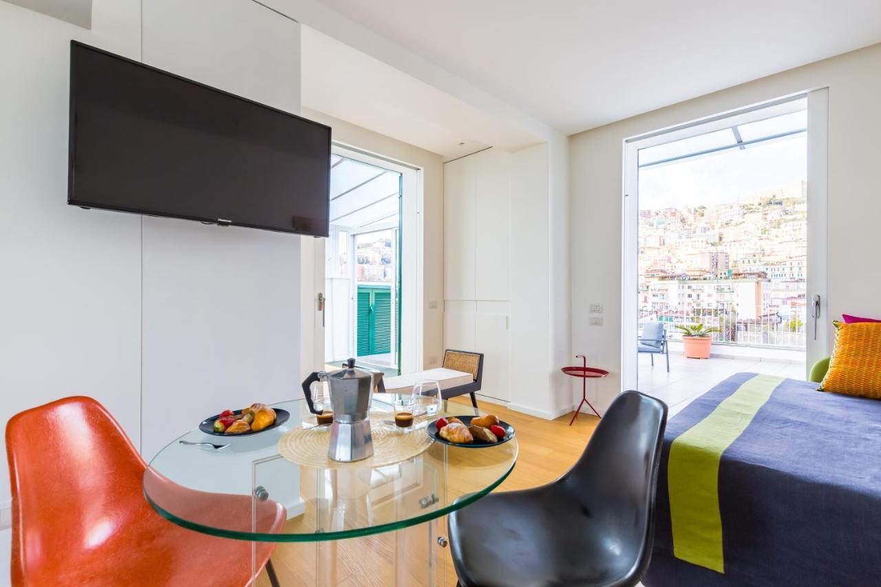 Ferienwohnung Seaview Terrace 360°& Elegant Loft Neapel Exterior foto