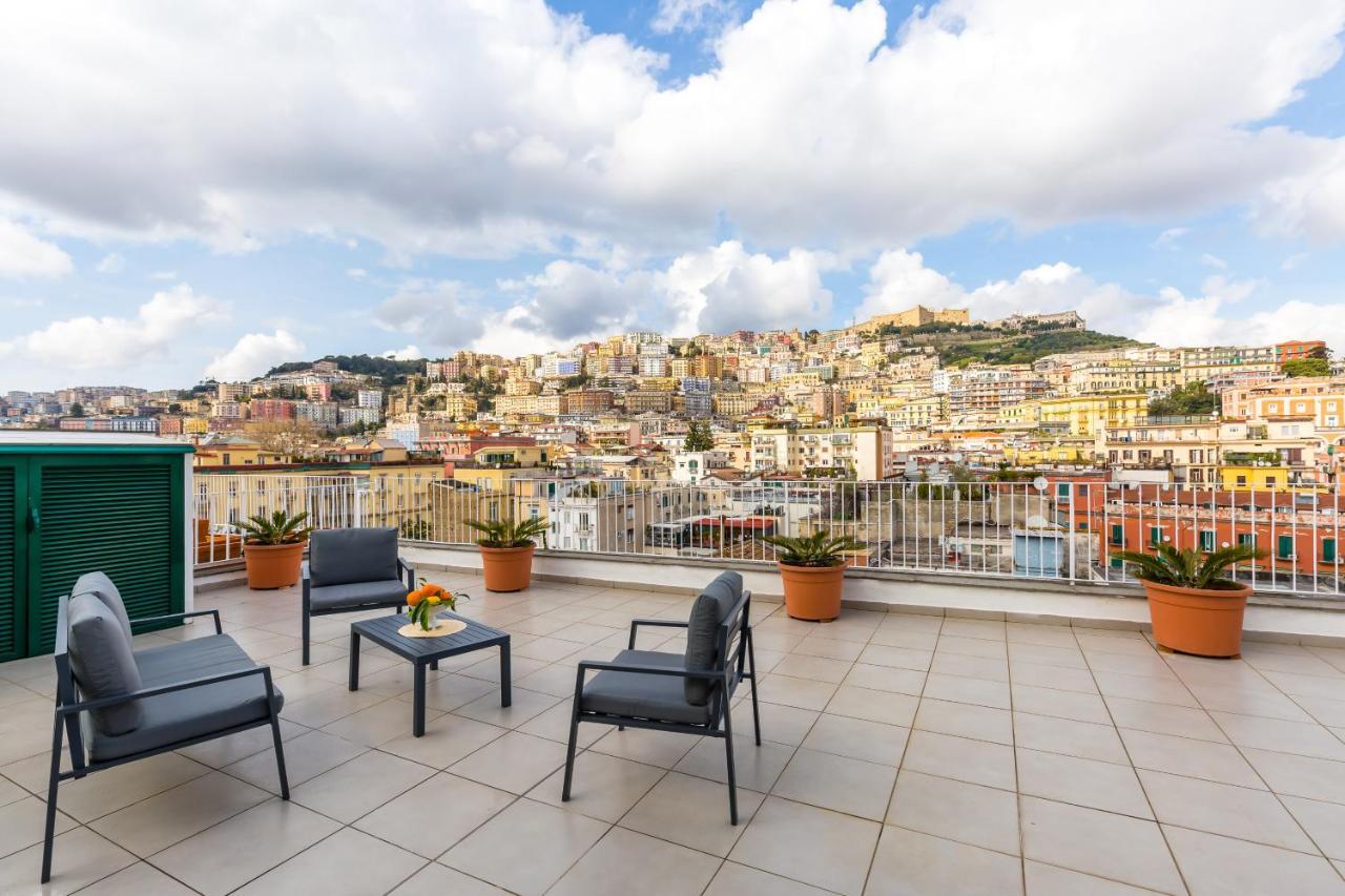 Ferienwohnung Seaview Terrace 360°& Elegant Loft Neapel Exterior foto