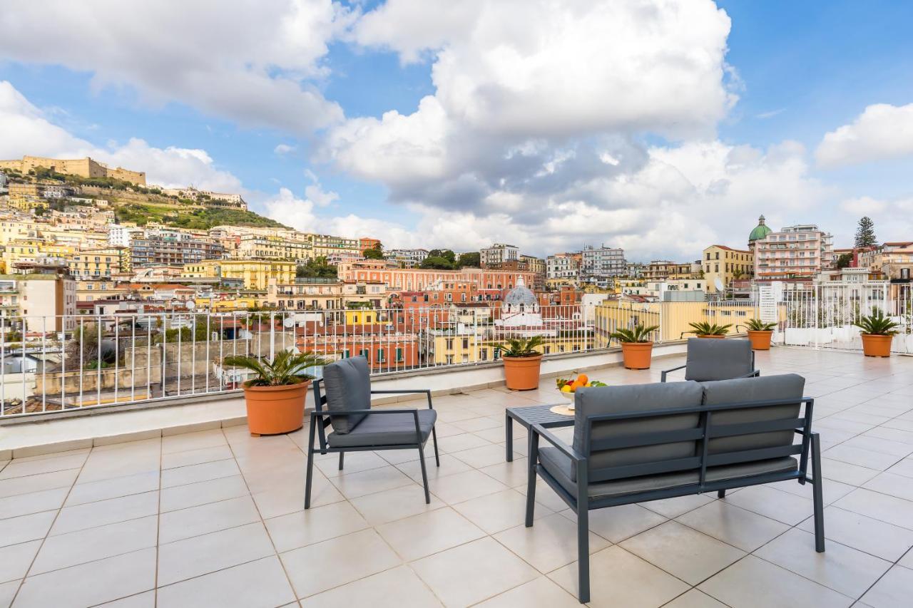 Ferienwohnung Seaview Terrace 360°& Elegant Loft Neapel Exterior foto