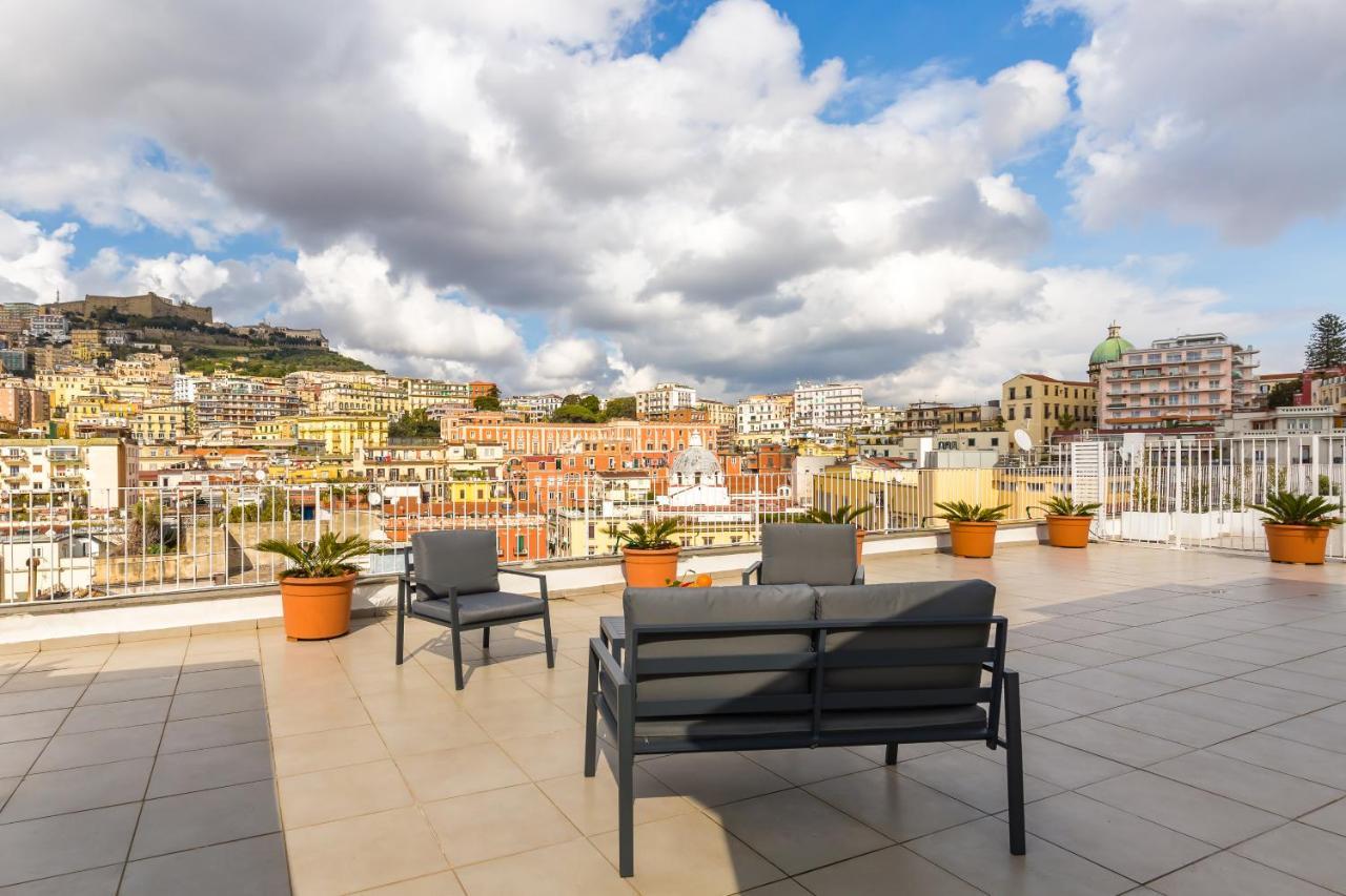 Ferienwohnung Seaview Terrace 360°& Elegant Loft Neapel Exterior foto